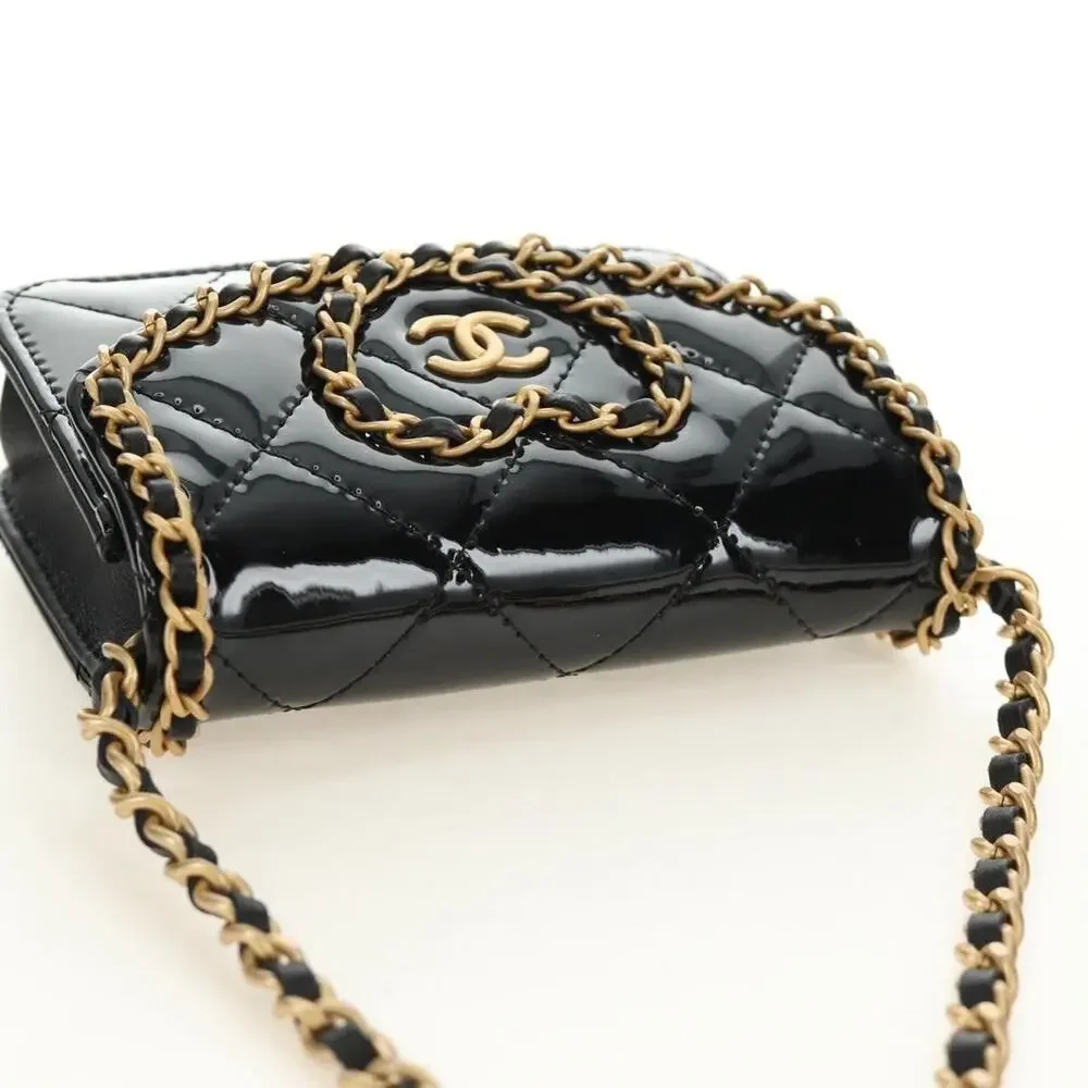 Chanel Matelasse Chain Shoulder Bag Black